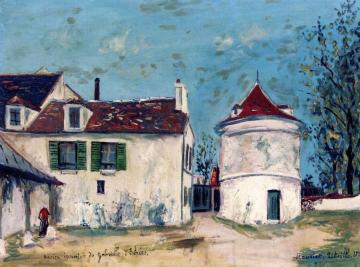 The House of Gabrielle d'Estrées Artwork by Maurice Utrillo