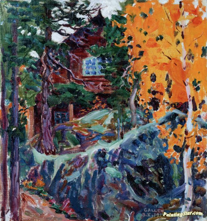 Kalela in Autumn Artwork by Akseli Gallen-Kallela