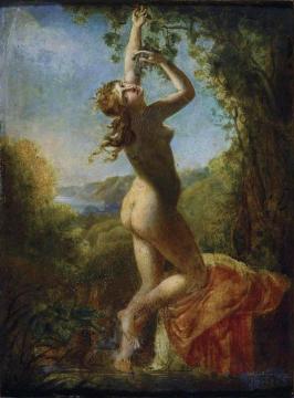 Erigone Standing Artwork by Anne-Louis Girodet de Roussy-Trioson