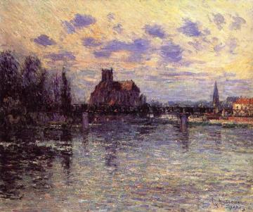 The Auxerre Cathedral Artwork by Gustave Loiseau