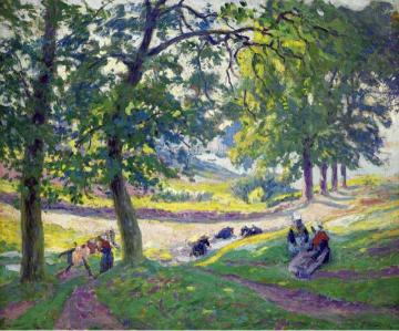 Laundresses in Bretagne Artwork by Paul Madeline