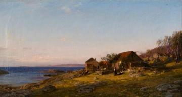 Evening Mood (aftenstemning) Artwork by Amaldus Clarin Nielsen