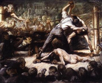 The Knock Out Artwork by George Wesley Bellows