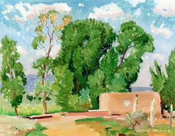 Taos Retreat Artwork by Victor Higgins