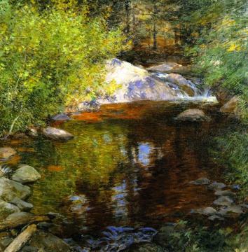 The Pool Artwork by Willard Leroy Metcalf