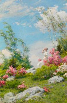 May Morning Artwork by Charles Courtney Curran