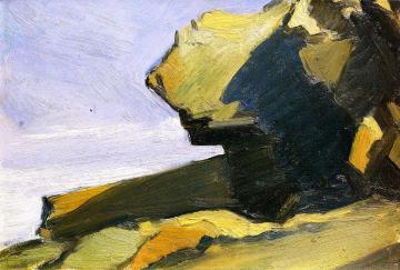 Rocky Projection at the Sea Artwork by Edward Hopper