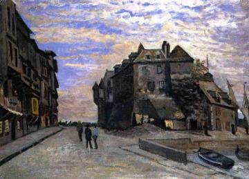 Le Lieutenance at Honfleur Artwork by Claude Oscar Monet