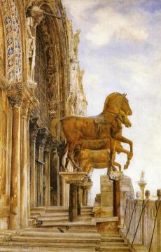 The Horses of St. Mark's Artwork by Henry Roderick Newman