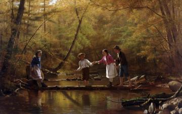 The Country Gallants Artwork by John George Brown