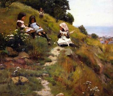 A Wreath of Flowers Artwork by William Brymner