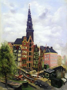 Amsterdam Artwork by Moise Kisling