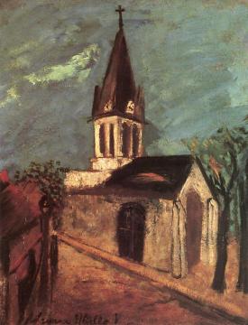 Eglise de Marolles Artwork by Maurice Utrillo