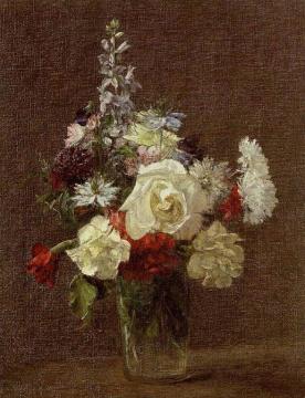 Mixed Flowers Artwork by Henri Fantin-Latour