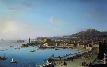 View of Naples with the Castel Nuovo Artwork by Antonio Joli