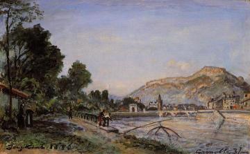 The Banks of the Isere at Grenoble in Spring Artwork by Johan Berthold Jongkind