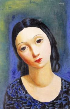 Girl's Head Artwork by Moise Kisling