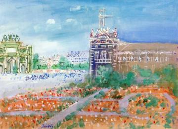 Tuileries Garden Artwork by Jean Dufy