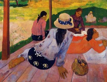 The Siesta Artwork by Paul Gauguin