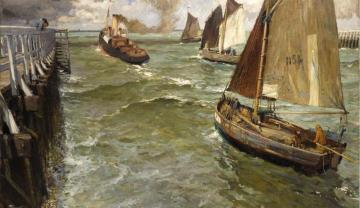 View Of Nieuwpoort Artwork by Fernand Toussaint