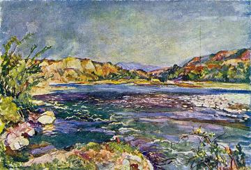 Aragva Artwork by Pyotr Konchalovsky