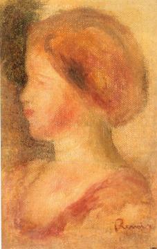 Portrait of a Young Girl Artwork by Pierre Auguste Renoir