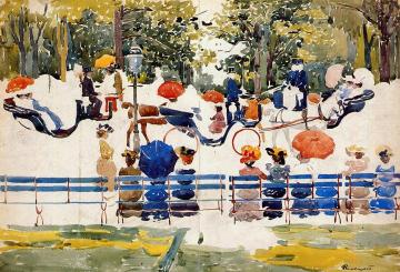 Central Park Artwork by Maurice Prendergast