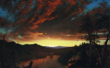 Twilight In The Wilderness Artwork by Frederic Edwin Church