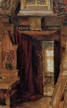 Entrance to Kalela's Dining Room Artwork by Akseli Gallen-Kallela