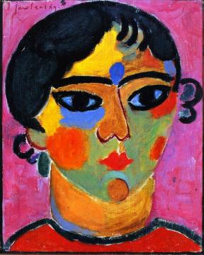 Neapolitan Girl Artwork by Alexej Jawlensky