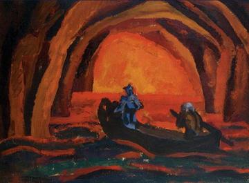 Design for the opera by Wolfgang Amadeus Mozart, 'Don Giovanni' Artwork by Pyotr Konchalovsky