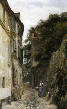 Montmartre, the Rue Saint-Vincent Artwork by Stanislas Lepine