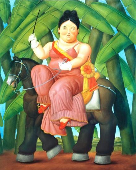 The First Lady, 1989 Artwork by Fernando Botero