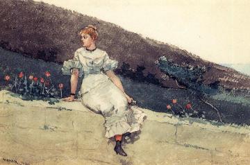 The Garden Wall Artwork by Winslow Homer