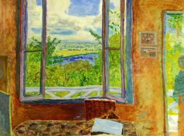 Open Window Toward The Seine (vernon) Artwork by Pierre Bonnard
