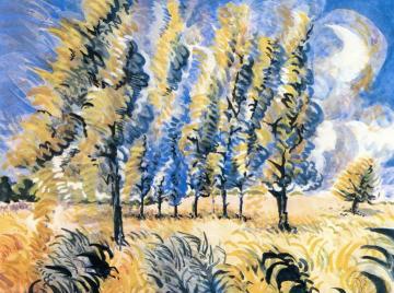 Wind Blown Trees Artwork by Charles Burchfield