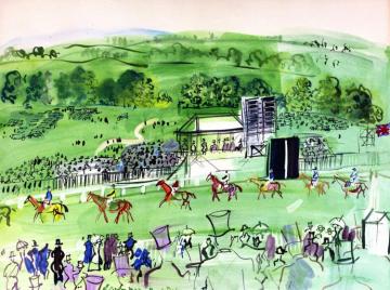 Epsom, The Parade of the Starters Artwork by Raoul Dufy