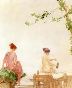 The Bather's Picnic Artwork by Sir William Russell Flint