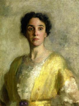 Lady In Yellow (mrs. Codman) Artwork by Edmund Tarbell