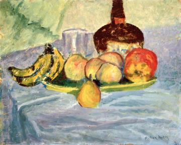 Still Life With Bananas And A Bottle Artwork by Milton Avery