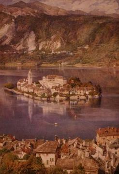 Isola San Giulio, Lake Orta Artwork by Sir Edward John Poynter