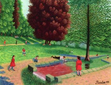 The Parc Des Buttes Chaumont Artwork by Camille Bombois
