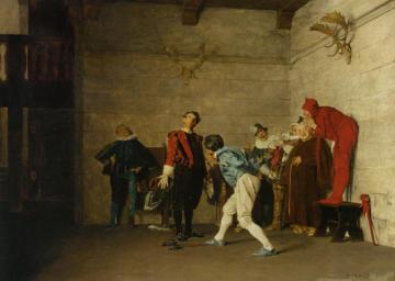 The Thespians Artwork by Jehan Georges Vibert