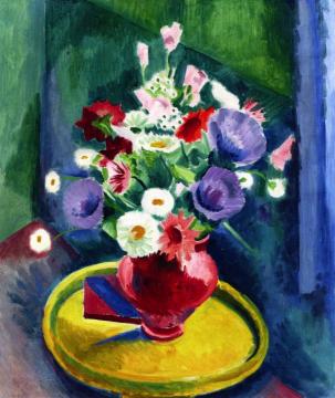 Flowers Artwork by Hermann Max Pechstein