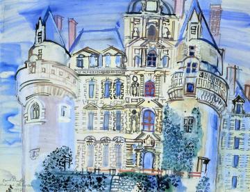 The Chateau De Brissac Artwork by Raoul Dufy