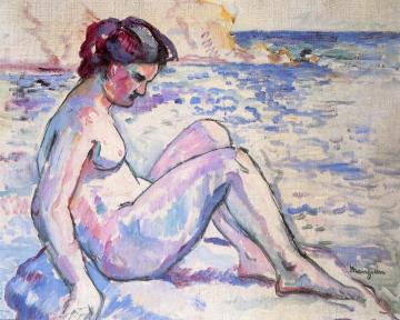 Jean on the Rocks, Cavaliére Artwork by Henri Manguin