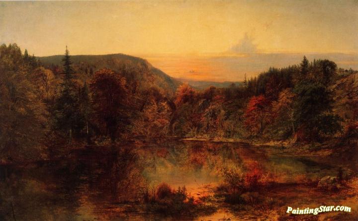 Sunset Landscape Artwork by Joseph Morviller