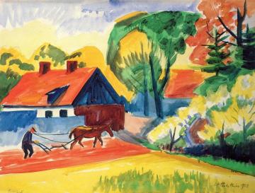 Spring I Artwork by Hermann Max Pechstein
