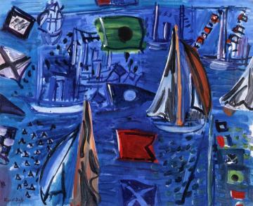 Bateau Pavoisés Artwork by Raoul Dufy