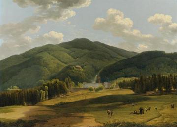 A View Of The Benedictine Abbey At Vallombrosa Artwork by Louis Gauffier